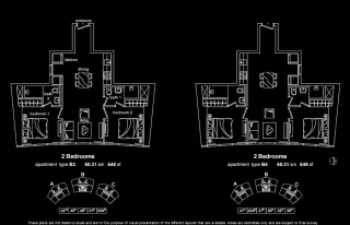 Type B3 & B4 (649sqft)