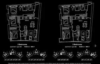 Type A3 849sqft & A4 890sqft
